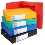 Chemise 3 rabats Exacompta  Cartobox dos de 2.5, 4, 5 et 6cm en carte lustrée coloris au choix.
