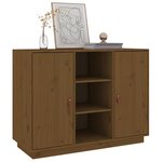 vidaXL Buffet Marron miel 100x40x75 cm Bois massif de pin