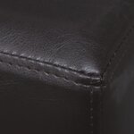 vidaXL Banc 139 5 cm Marron foncé Similicuir