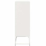 vidaXL Buffet haut blanc 68x39x111 5 cm acier