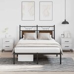 vidaXL Cadre de lit sans matelas chêne marron 120x200 cm
