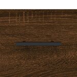 vidaXL Table basse Chêne marron 50x50x40 cm Bois d'ingénierie