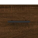 vidaXL Table basse Chêne marron 50x50x40 cm Bois d'ingénierie