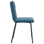 vidaXL Chaises à manger lot de 4 Bleu Velours