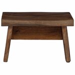 vidaXL Tabouret Naturel 29 x 20 x 17 cm Bois d'Acajou