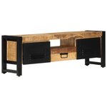vidaXL Meuble TV 120x30x40 cm Bois massif de manguier