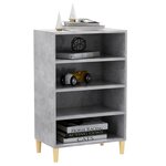 vidaXL Buffet gris béton 57x35x90 cm bois d'ingénierie