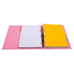 Classeur à levier PVC A4 dos de 50mm Rose EXACOMPTA