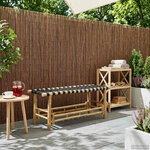 vidaXL Banc de jardin 110 x 38 x 40 cm Bambou Naturel Rectangulaire
