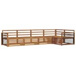 vidaXL Ensemble de canapés d'extérieur 5 pc Naturel