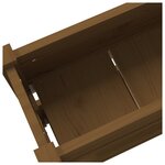 vidaXL Jardinière Marron miel 112x25x66 cm Bois massif de pin