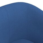 vidaXL Chaise cabriolet bleu tissu