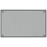 vidaXL Tableau noir magnétique mural noir 100x60 cm verre trempé