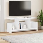 vidaXL Meuble TV Blanc 102 x 35 x 45 cm Bois d'ingénierie
