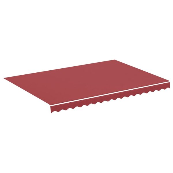 vidaXL Tissu de remplacement pour auvent Bordeaux rouge 3 5x2 5 m