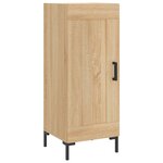 vidaXL Buffet haut Chêne sonoma 34 5x34x180 cm Bois d'ingénierie