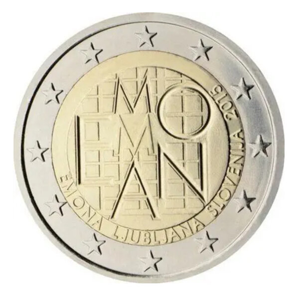 2 euros commémorative Slovénie 2015 - EMONA.