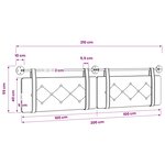 vidaXL Tête de lit suspendue Marron PU antique