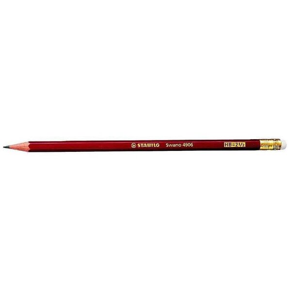Crayon Papier Swano bout gomme HB x 12 STABILO