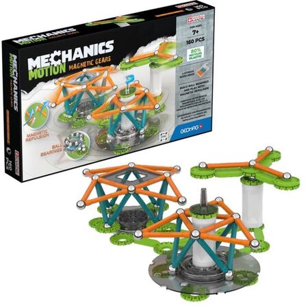 GEOMAG MECHANICS, MOTION 160 pcs, construction magnétique, jeux éducatifs,  Jouet pour enfants des 7 ans, GMT02 - La Poste