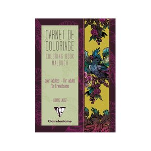 Clairefontaine - carnet de coloriage adultes 14 8x23cm modèle : tapisserie