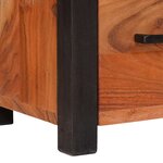 vidaXL Buffet 3 Pièces Marron 110 x 30 x 75 cm Bois d'Acacia Massif