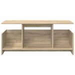 vidaXL Meuble TV Chêne Sonoma 102 x 35 x 45 cm Bois d'ingénierie
