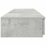 vidaXL Tiroirs de lit Gris béton 160x36 5x16 5 cm Bois d'ingénierie
