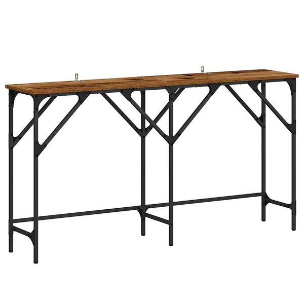 vidaXL Table console Bois Ancien 140 x 29 x 75 cm Bois d'ingénierie