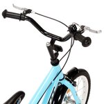 vidaXL Vélo pour enfants 12 pouces Noir et bleu