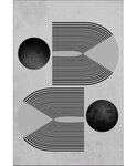 Tapis de salon SEVENTIES 80 x 150 cm - Gris