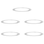 vidaXL adapté pour anneaux d'arbre plats 5 Pièces Argent Ø90 / 120 cm