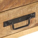 vidaXL Buffet 120x30x75 cm Bois de manguier massif brut