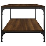 vidaXL Table basse Chêne marron 80x50x40 cm Bois d'ingénierie