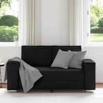 vidaXL Canapé Noir 160 x 78 x 84 cm tissu