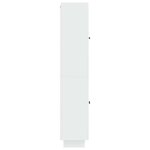 vidaXL Ensemble de Meubles 2 Pièces Blanc brillant 66 x 34 5 x 90 cm