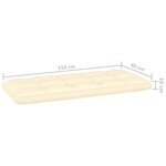 vidaXL Salon de jardin 3 Pièces avec coussins bois de pin imprégné