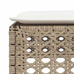 vidaXL Salon de jardin avec coussins 8 Pièces beige résine tressée