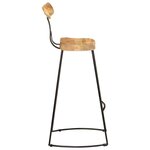 vidaXL Tabourets de bar lot de 2 49x43x103 cm bois de manguier massif