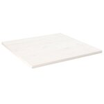 vidaXL Dessus de table blanc 90x90x2 5 cm bois de pin massif