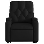 vidaXL Fauteuil inclinable électrique noir similicuir