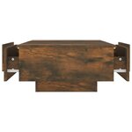 vidaXL Table basse Chêne fumé 90x60x31 cm Bois d'ingénierie