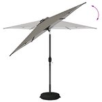 vidaXL Parasol de jardin avec lampes LED 270 x 270 cm Polyester