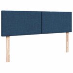 VidaXL Cadre de lit ottoman avec matelas bleu 140x200 cm tissu