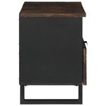vidaXL Meuble TV - 80x33.5x46 cm  fait en bois massif et bois d'ingénierie.
