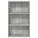 vidaXL Armoire murale de salle de bain Gris Béton 30 x 10 x 50 cm