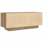 vidaXL Table de chevet chêne artisanal 100x35x40 cm bois d’ingénierie