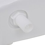 vidaXL Réservoir de wc avec entrée d'eau inférieure 3/6 L blanc