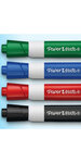 Paper mate - 4 marqueurs tableau blanc effaçable - noir  bleu  vert  rouge - pointe ogive - sous blister