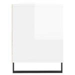 vidaXL Meuble TV blanc brillant 150x30x44 5 cm bois d'ingénierie